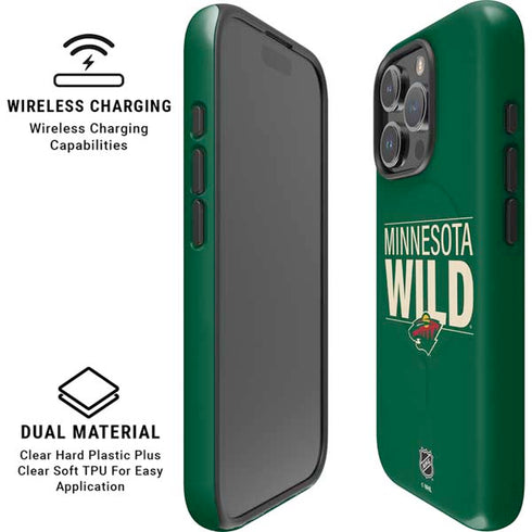 NHL Minnesota Wild Lineup iPhone 16 Pro Magsafe Impact Case